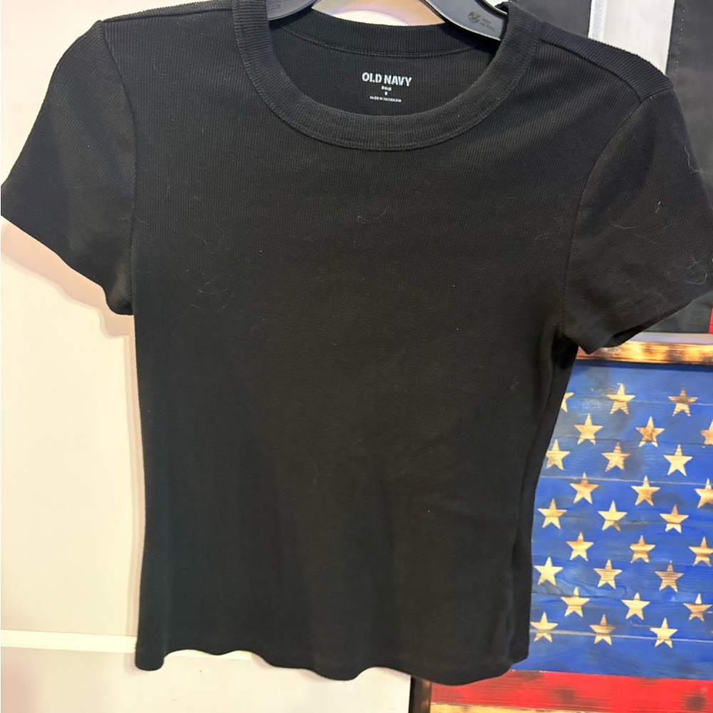 Old Navy Women's Black Short Sleeve Tee
